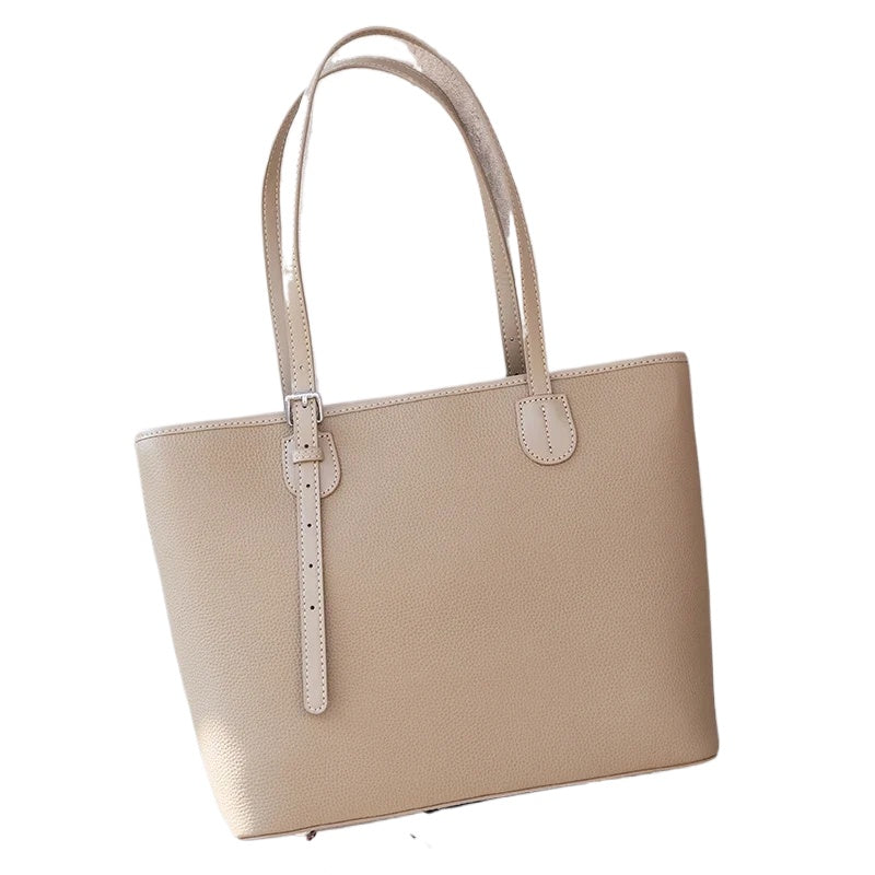 Pebbled Leather Tote Bag