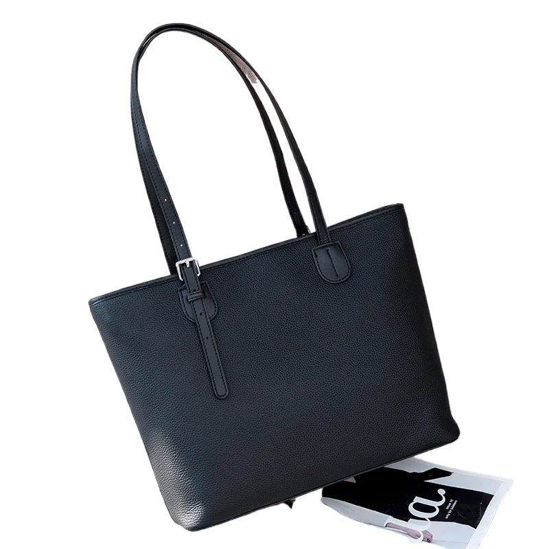 Pebbled Leather Tote Bag