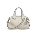 Sage Pebbled Leather Crossbody Satchel