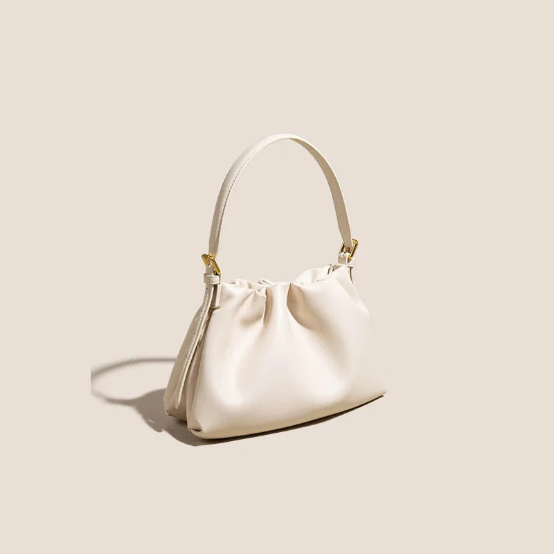 Caramel Leather Cloud Shoulder Bag