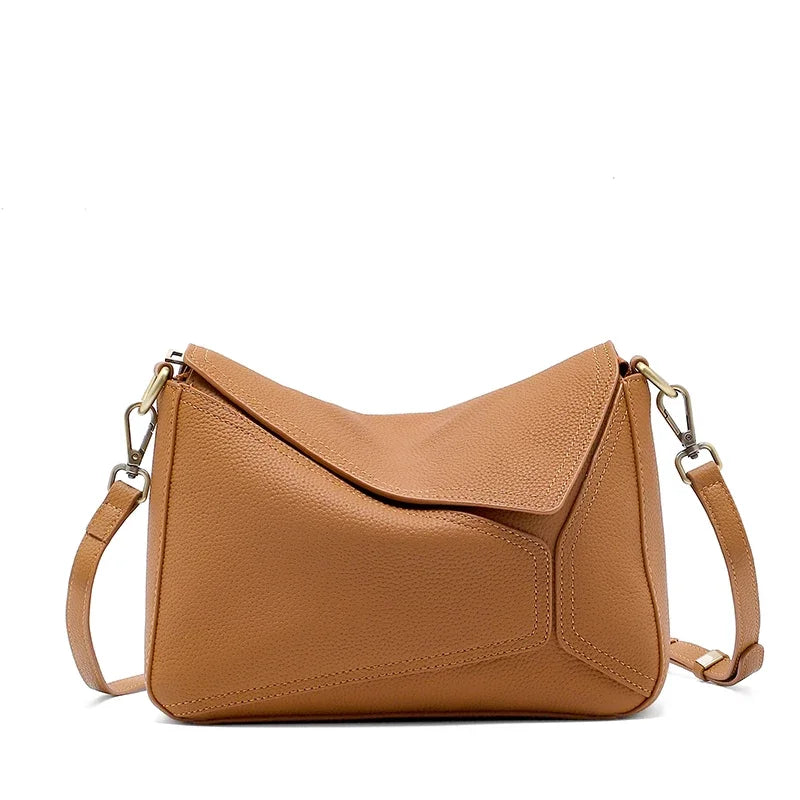 Ivory Wave Flap Crossbody Bag