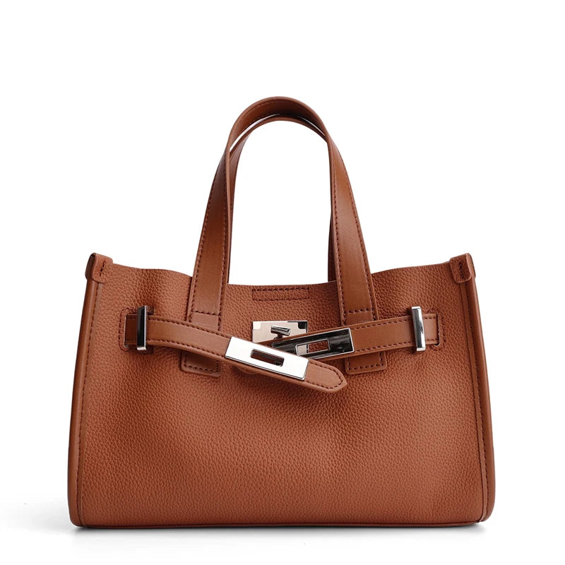 Ivory Belted Mini Tote