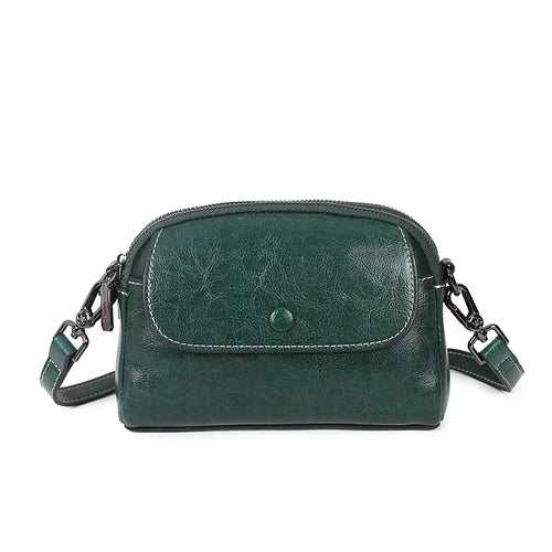 Brown Leather Phone Crossbody Bag