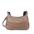 Pebbled Leather Hobo Shoulder Bag