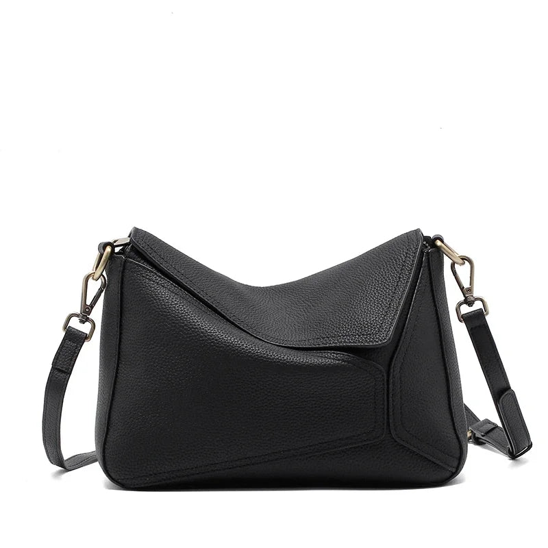 Ivory Wave Flap Crossbody Bag