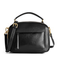 Vintage Leather Pocket Crossbody Bag