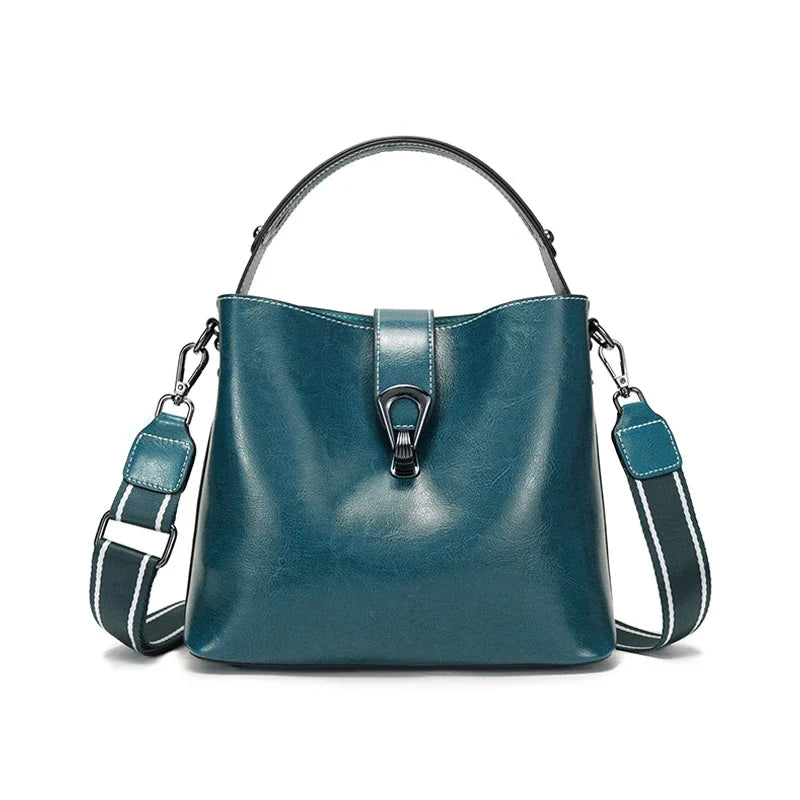 Ivory Lock Bucket Crossbody