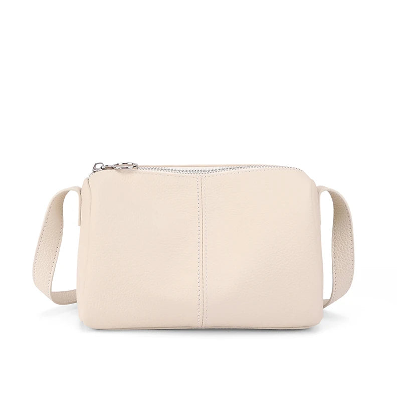 Mini Pebbled Leather Boston Crossbody Bag