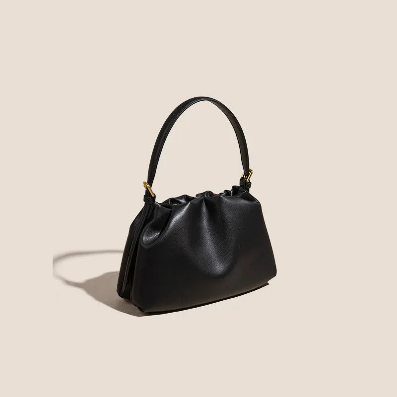 Caramel Leather Cloud Shoulder Bag