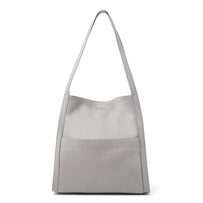 Blue Pebbled Shopper Tote