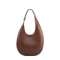 Half Moon Leather Shoulder Bag