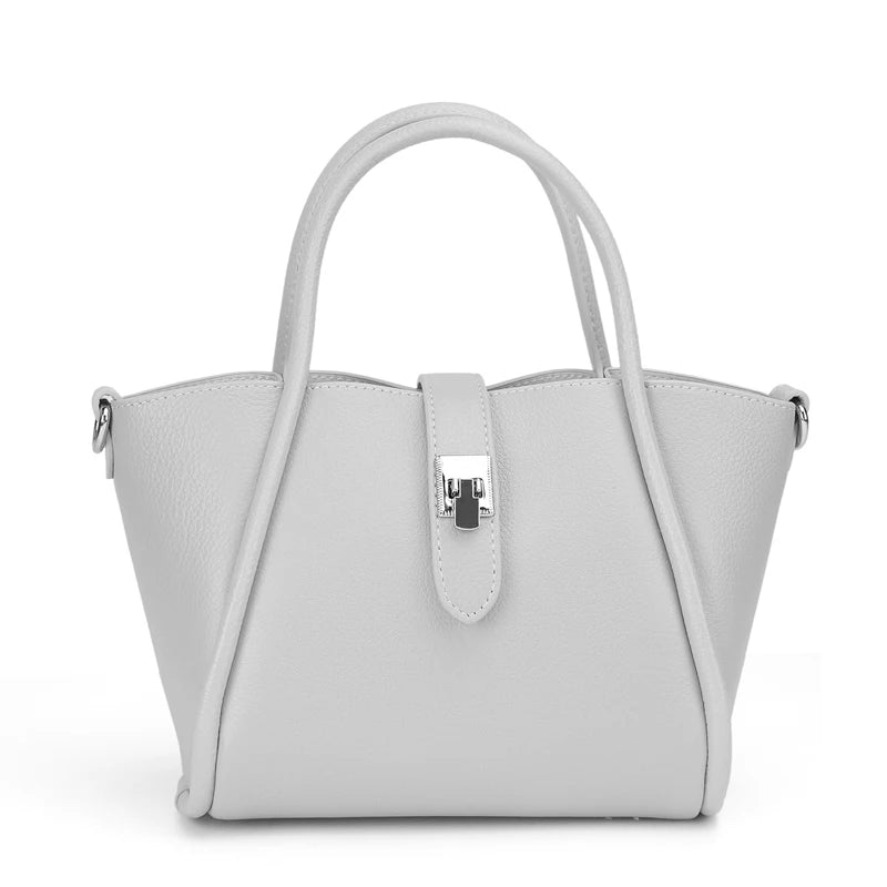 Butter Yellow Leather Bucket Bag