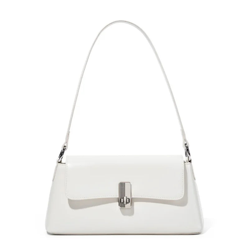Red Leather Flap Shoulder Bag