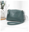 Croc Embossed Leather Crossbody Bag