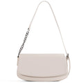 Minimalist Leather Flap Shoulder Bag with Chain Strap