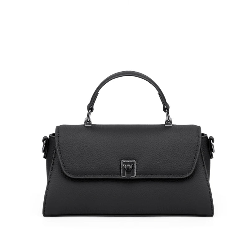 Camel Pebbled Flap Satchel