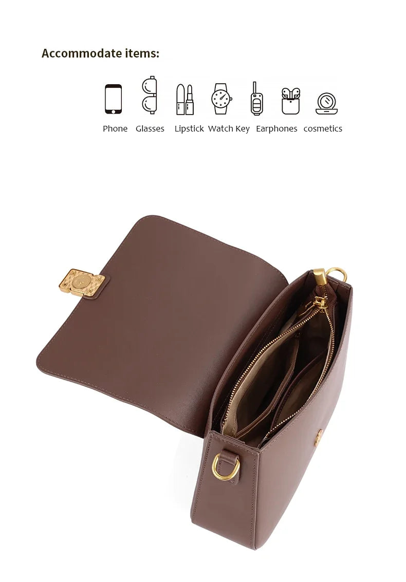 Classic Leather Crossbody Bag