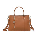 Caramel Leather Charm Tote