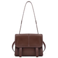 Minimalist Leather Flap Satchel