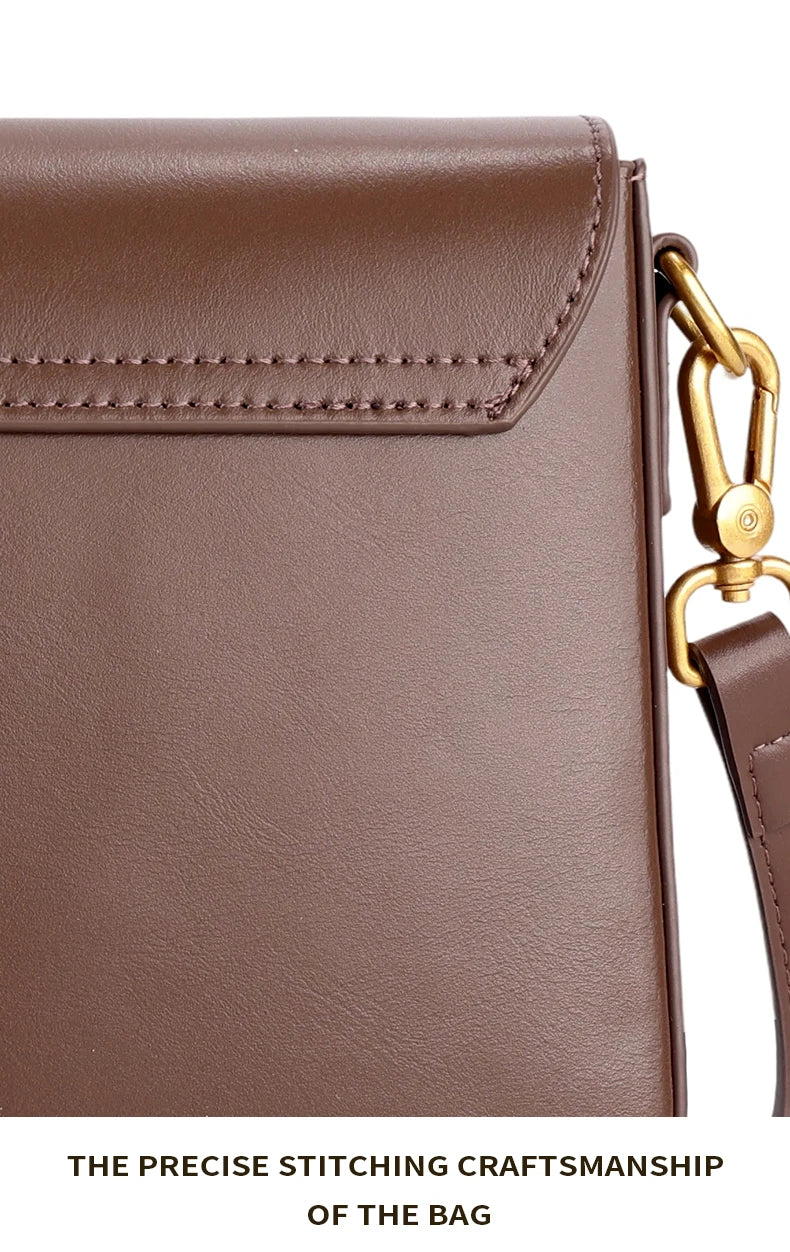 Classic Leather Crossbody Bag