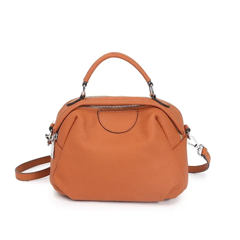 Apricot Crossbody Satchel