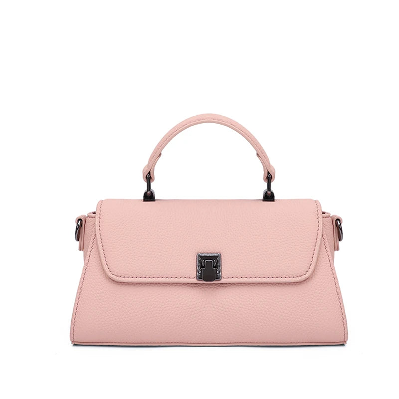 Camel Pebbled Flap Satchel