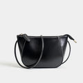 Minimal Leather Shell Bag