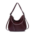 Soft Leather Hobo Shoulder Bag
