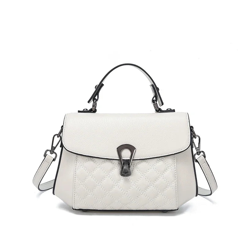 Quilted Leather Satchel Bag