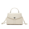 Pebbled Leather Top Handle Satchel Bag