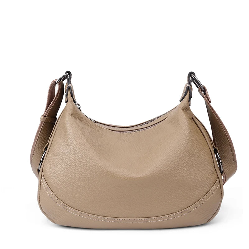 Rose Red Pebbled Leather Hobo Bag
