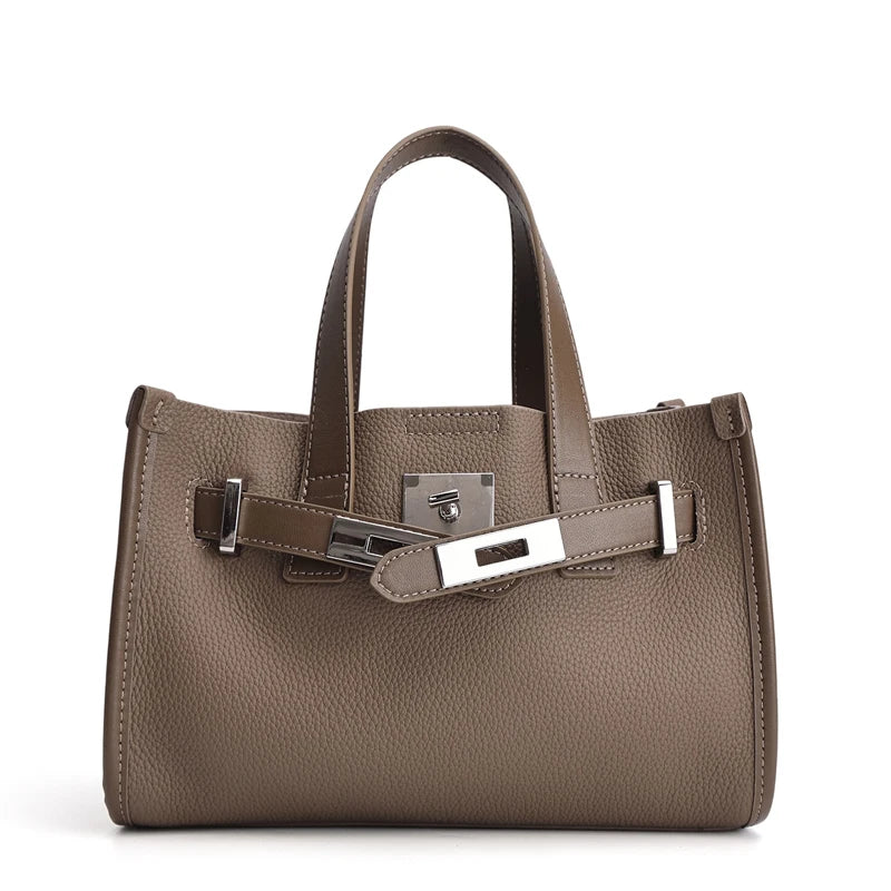 Ivory Belted Mini Tote
