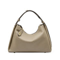 Ivory Pebbled Shoulder Bag