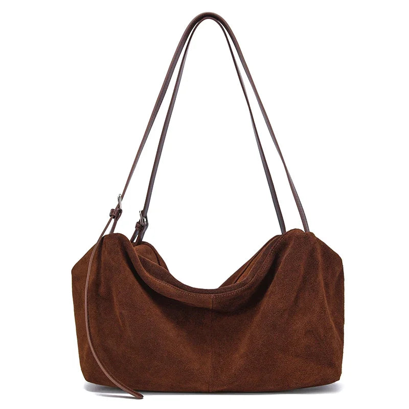 Slouchy Suede Shoulder Bag