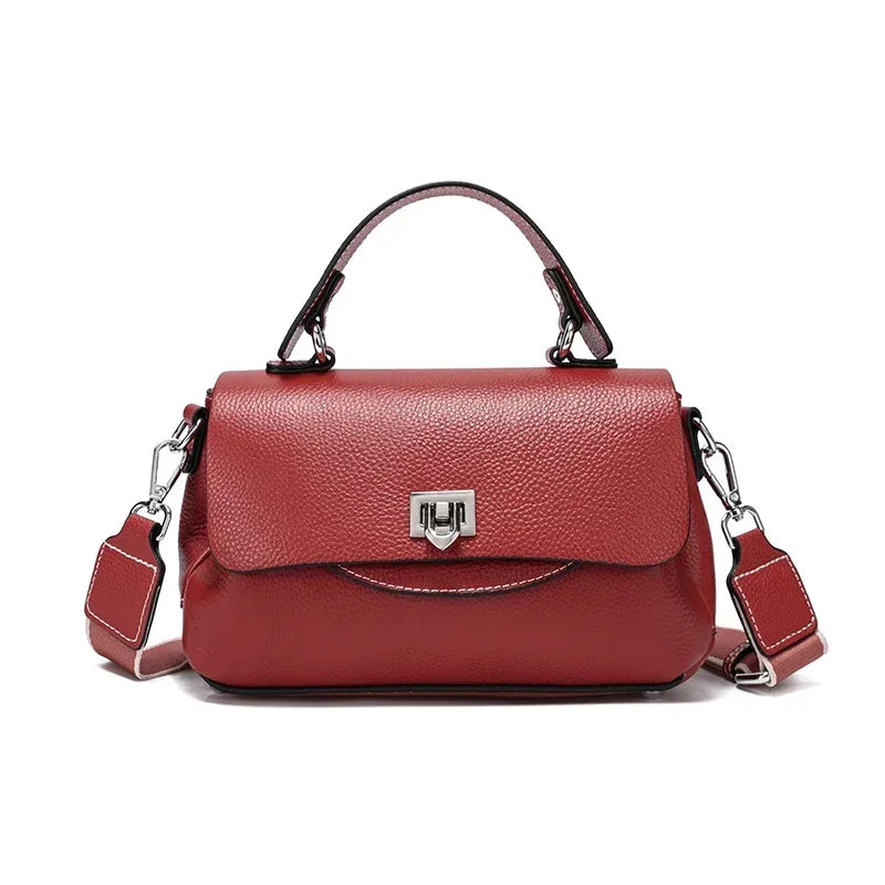 Ivory Pebbled Flap Crossbody