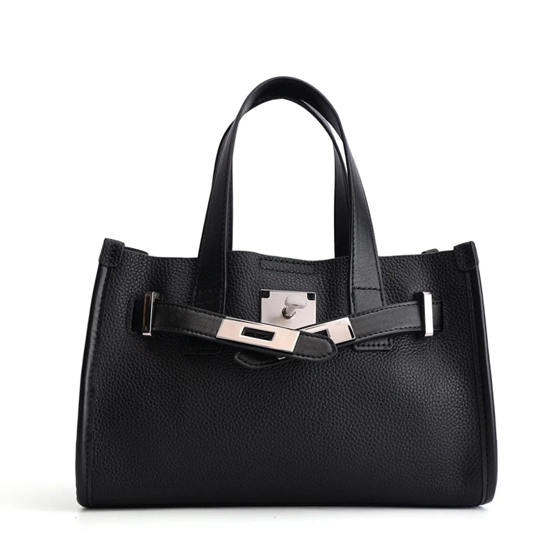 Ivory Belted Mini Tote