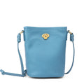 Orange Leather Mini Bucket Bag