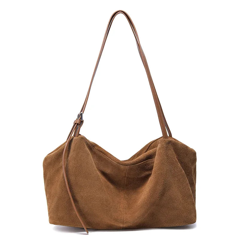 Slouchy Suede Shoulder Bag