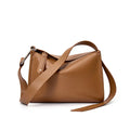 Wide Strap Leather Shoulder Bag