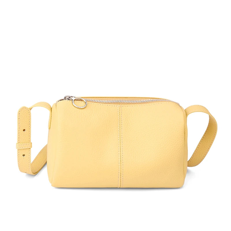 Mini Pebbled Leather Boston Crossbody Bag