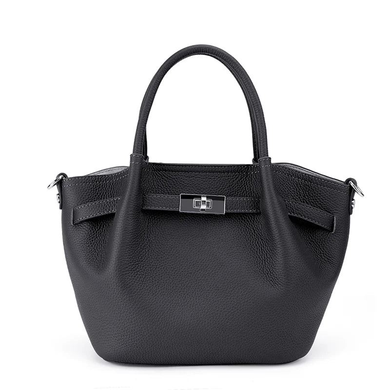 Blush Soft Leather Top Handle Work Bag