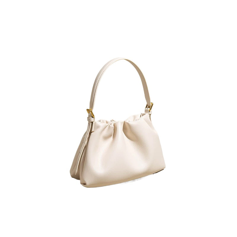 Caramel Leather Cloud Shoulder Bag