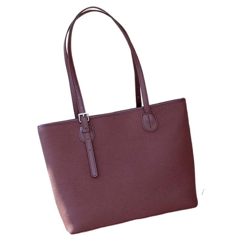 Pebbled Leather Tote Bag
