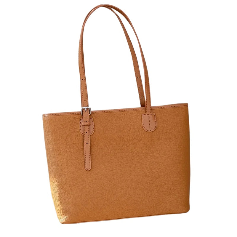 Pebbled Leather Tote Bag