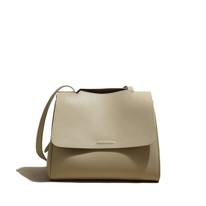 Structured Leather Shoulder Bag